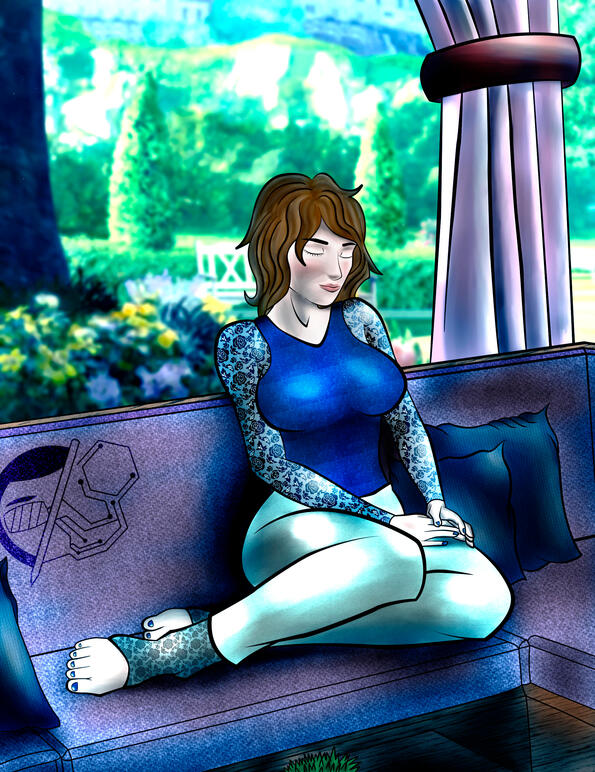 Chilling by the Gazebo